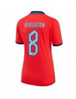 Anglie Jordan Henderson #8 Venkovní Dres pro Dámské MS 2022 Krátký Rukáv